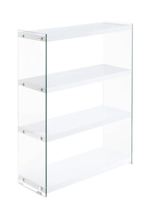 REGAL Weiß  - Weiß, Design, Glas/Holzwerkstoff (83/113/29,5cm) - Kayoom