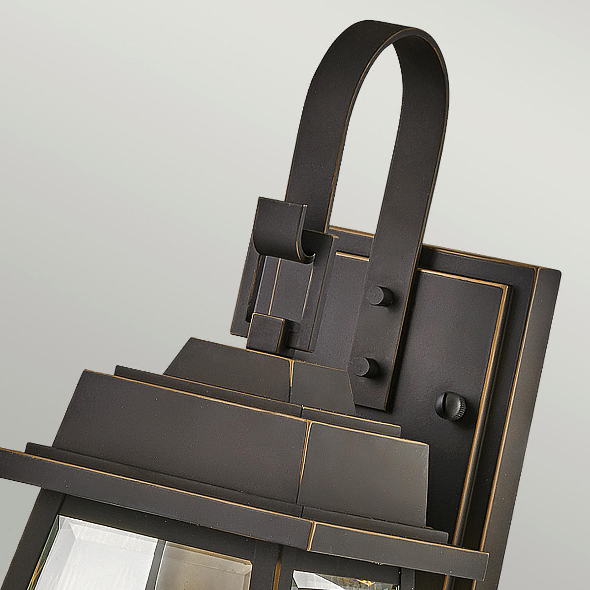 AUSSENWANDLEUCHTE - Messingfarben/Bronzefarben, Konventionell, Glas/Metall (13,6/18,/36,2cm) - Elstead Lighting