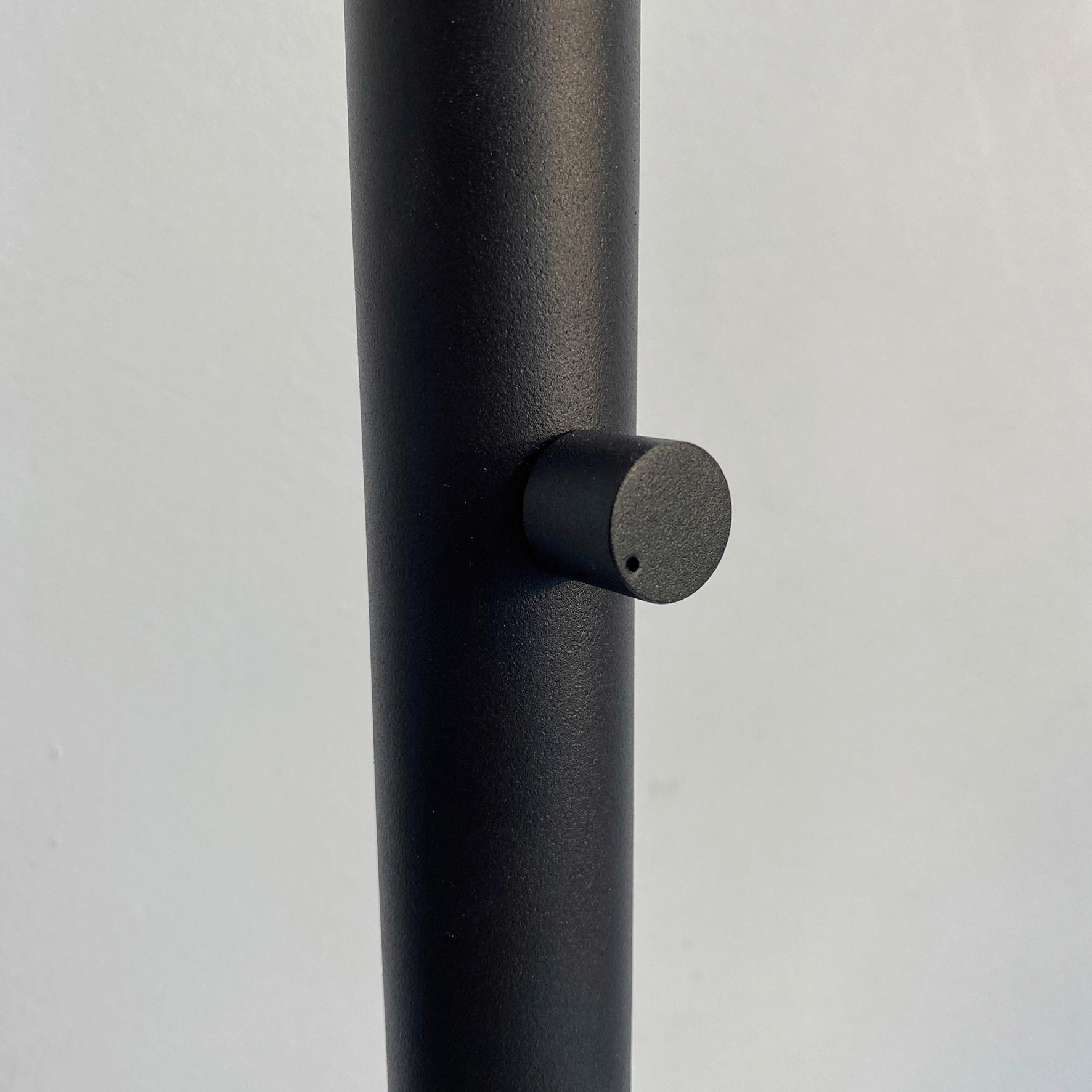 BOGENLEUCHTE    - Sandfarben/Schwarz, Design, Textil/Metall (186cm) - Fischer & Honsel