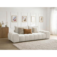 3-SITZER-SOFA EVEREST Struktur Beige  - Beige/Schwarz, MODERN, Kunststoff/Textil (278/90/115cm)