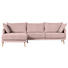 WOHNLANDSCHAFT in Textil Rosa - Naturfarben/Rosa, Design, Holz/Textil (160/270cm) - Carryhome WOHNLANDSCHAFT in Textil Rosa - Naturfarben/Rosa, Design, Holz/Textil (160/270cm) - Carryhome