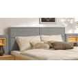 BETT 180/200 cm  in Zirbelkieferfarben, Greige  - Greige/Zirbelkieferfarben, Natur, Holz/Textil (180/200cm) - Valnatura