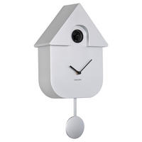 WANDUHR Cuckoo Silberfarben 21,5/41/8,5 cm  - Silberfarben, Basics, Kunststoff (21,5/41/8,5cm) - Karlsson