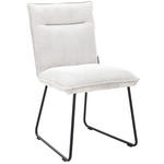 STUHL - Creme/Schwarz, Design, Textil/Metall (47/87/62cm) - Johann Jakob