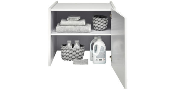 AUFSATZSCHRANK 67,5/58,2/67,5 cm - Weiß, Basics, Holzwerkstoff (67,5/58,2/67,5cm) - Xora