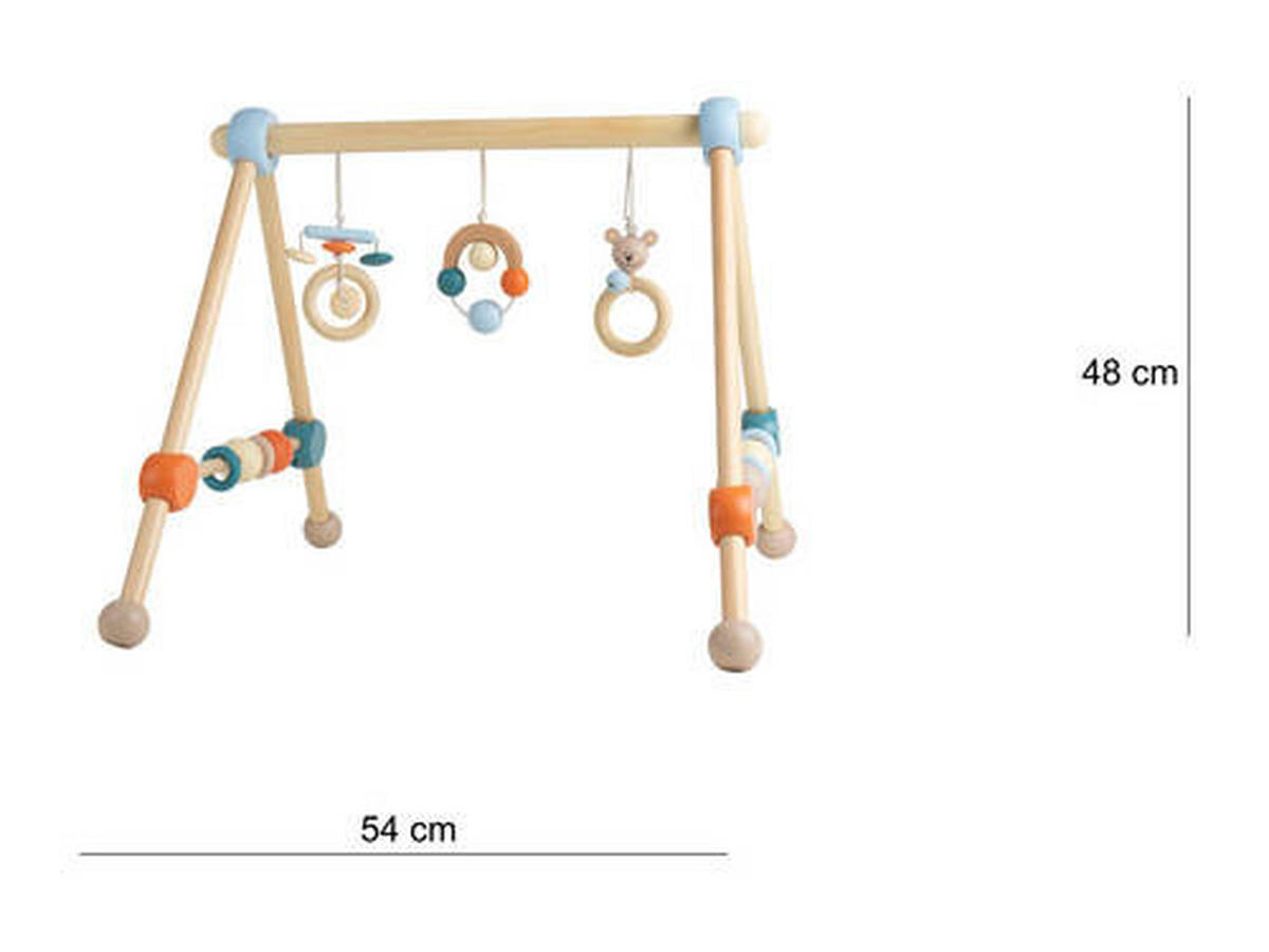 SPIELBOGEN - Blau/Petrol, Trend, Holz (54/48/54cm)