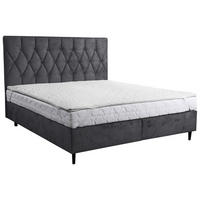 BOXBETT 180/200 cm  in Anthrazit  - Anthrazit/Schwarz, KONVENTIONELL, Holz/Holzwerkstoff (180/200cm) - home24