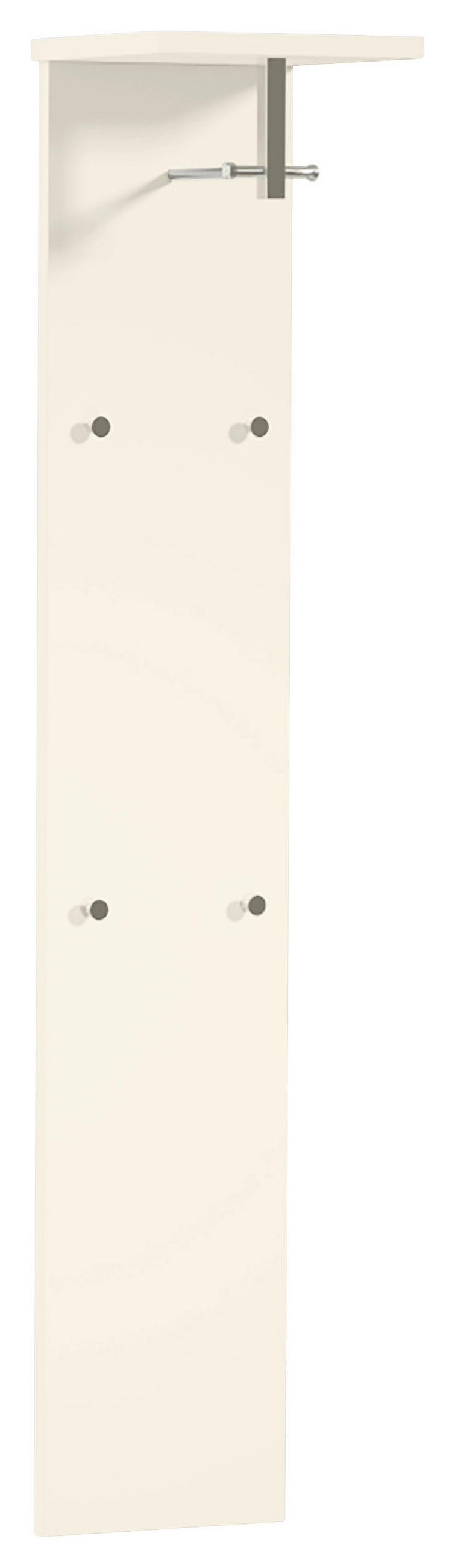 GARDEROBENPANEEL  in 33/167/31 cm  - Sandfarben/Chromfarben, Design, Holzwerkstoff/Metall (33/167/31cm) - Moderano