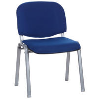 BESÖKSSTOL  i flatväv blå  - silver/blå, Basics, metall/textil (58/84/48cm) - MID.YOU