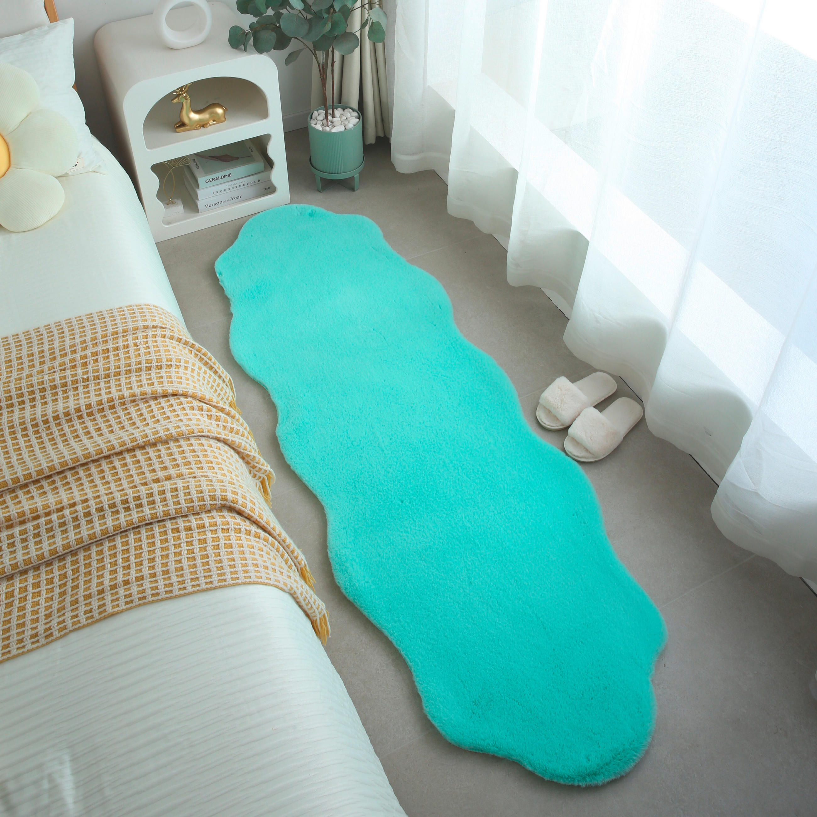 KINDERTEPPICH 60/180 cm CATY  - Mintgrün, Basics, Leder/Textil (60/180cm) - Ben'n'jen