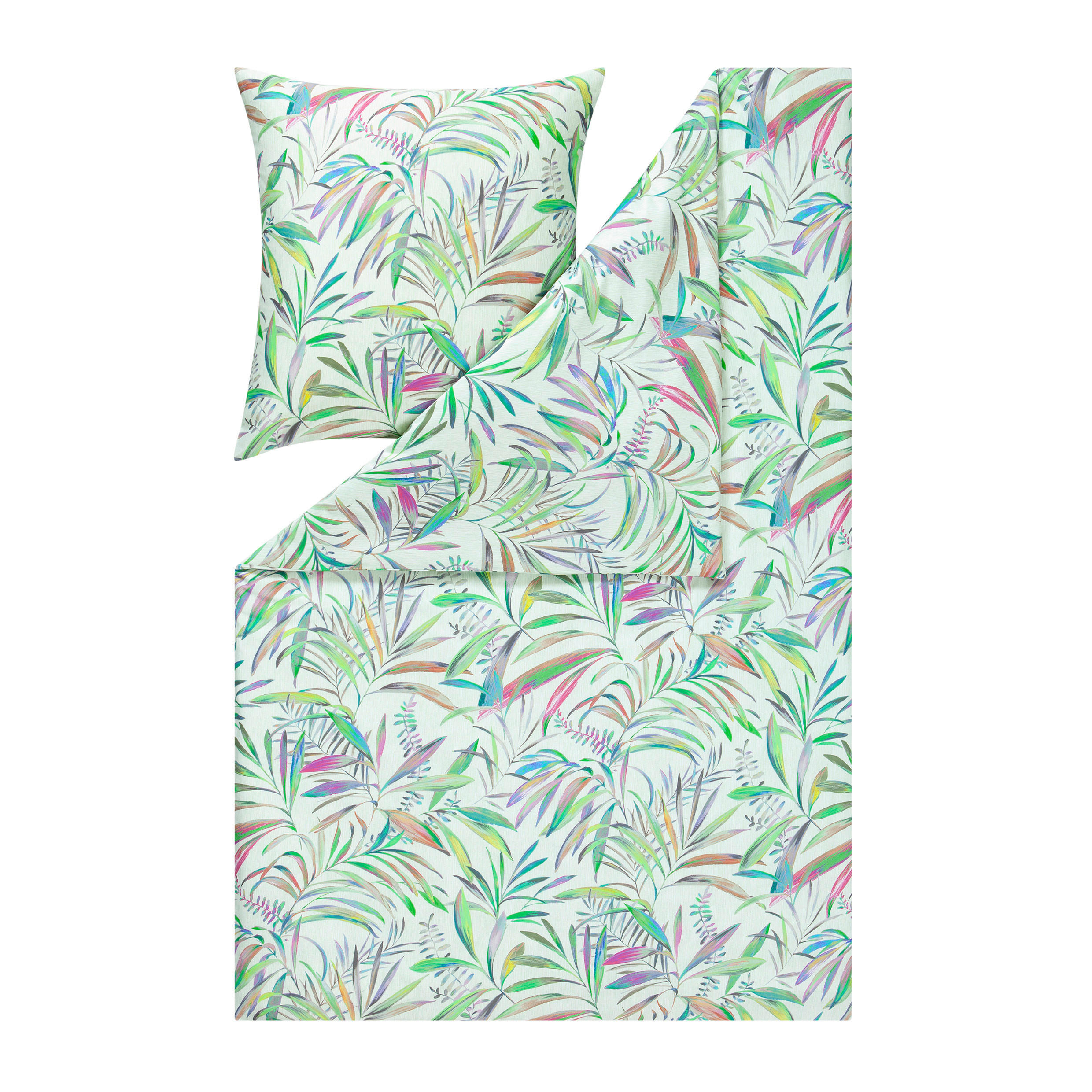 BETTWÄSCHE Impulse Makosatin 200/200 cm  - Grün, Design, Textil (200/200cm) - Estella