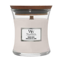 MIRISNA SVEĆA   - Osnovno, staklo/drvo (7/7/8cm) - WoodWick