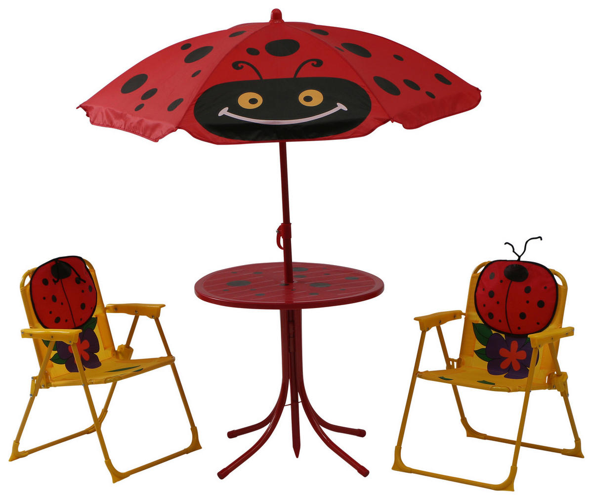 KINDER-GARTENSET Metall, Textil  - Rot, MODERN, Textil/Metall - Siena Garden