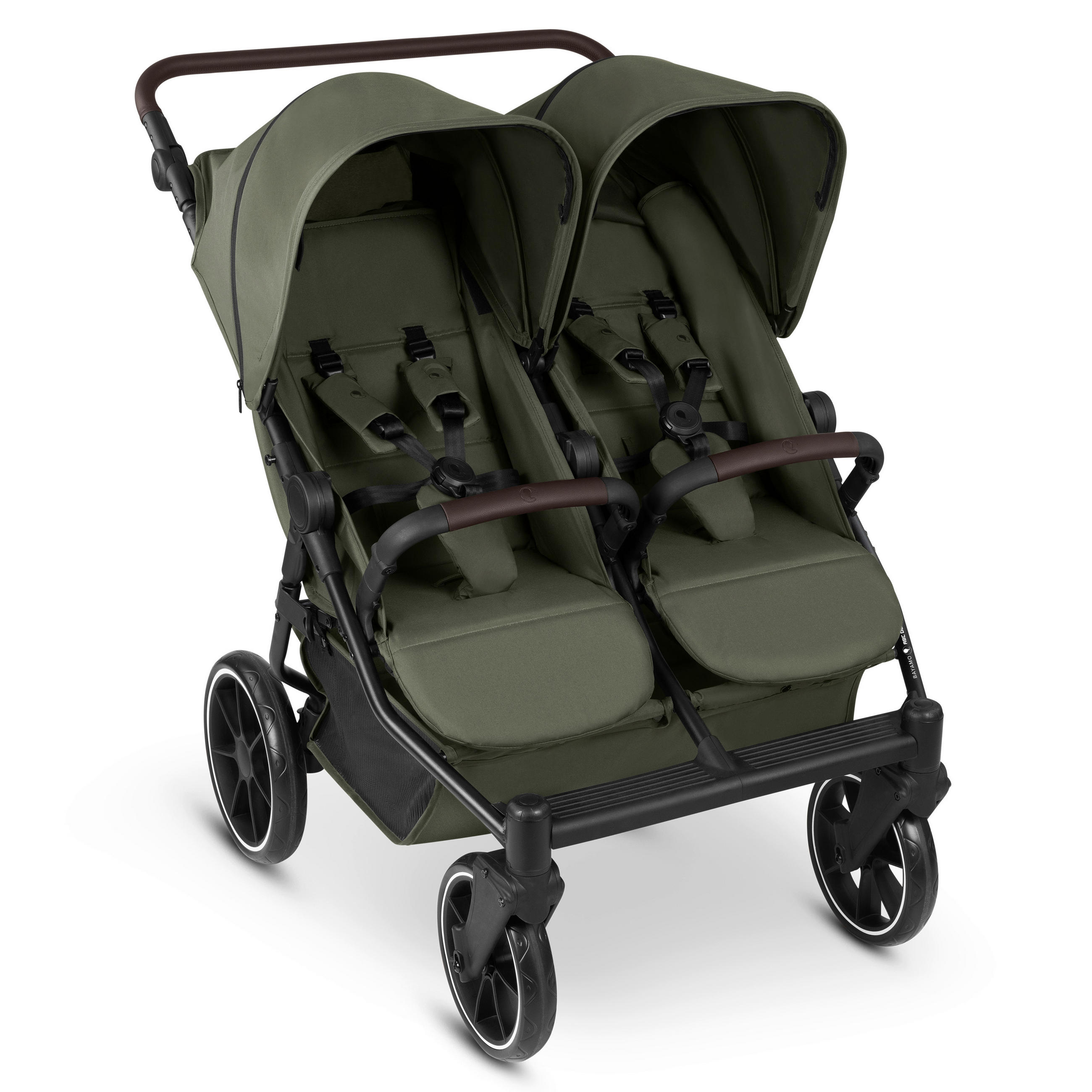 GESCHWISTERWAGEN Bayamo  - Dunkelgrün/Schwarz, Basics, Textil/Metall (105,5/76,5/105cm) - ABC Design