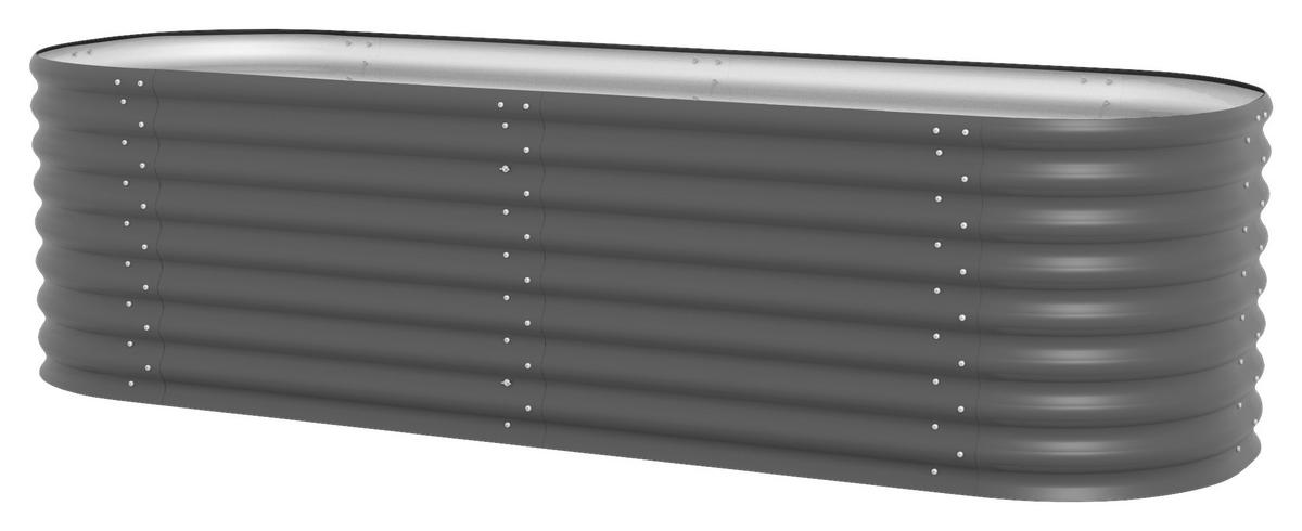 HOCHBEET-ERWEITERUNG 80/63/80 cm  - Anthrazit, Basics, Metall (80/63/80cm)