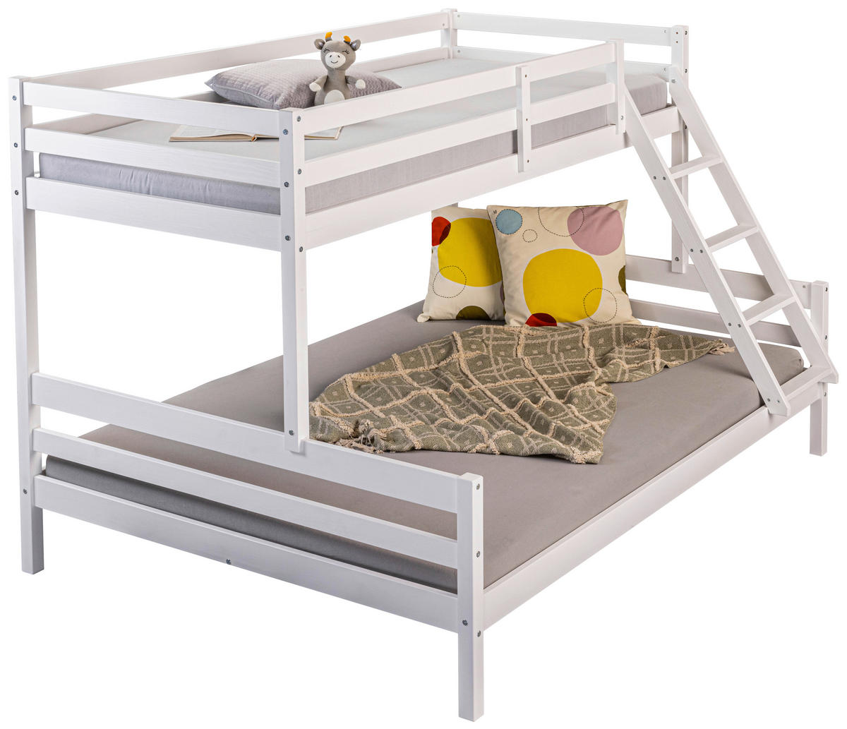 ETAGENBETT 90-140/200 cm Weiß  - Naturfarben/Weiß, MODERN, Holz (90-140/200cm) - MID.YOU