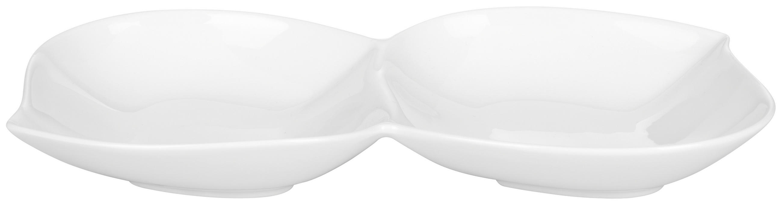 DIPSCHALE Swing  - Weiss, Basics, Keramik (29,5/14,8/4cm) - Novel