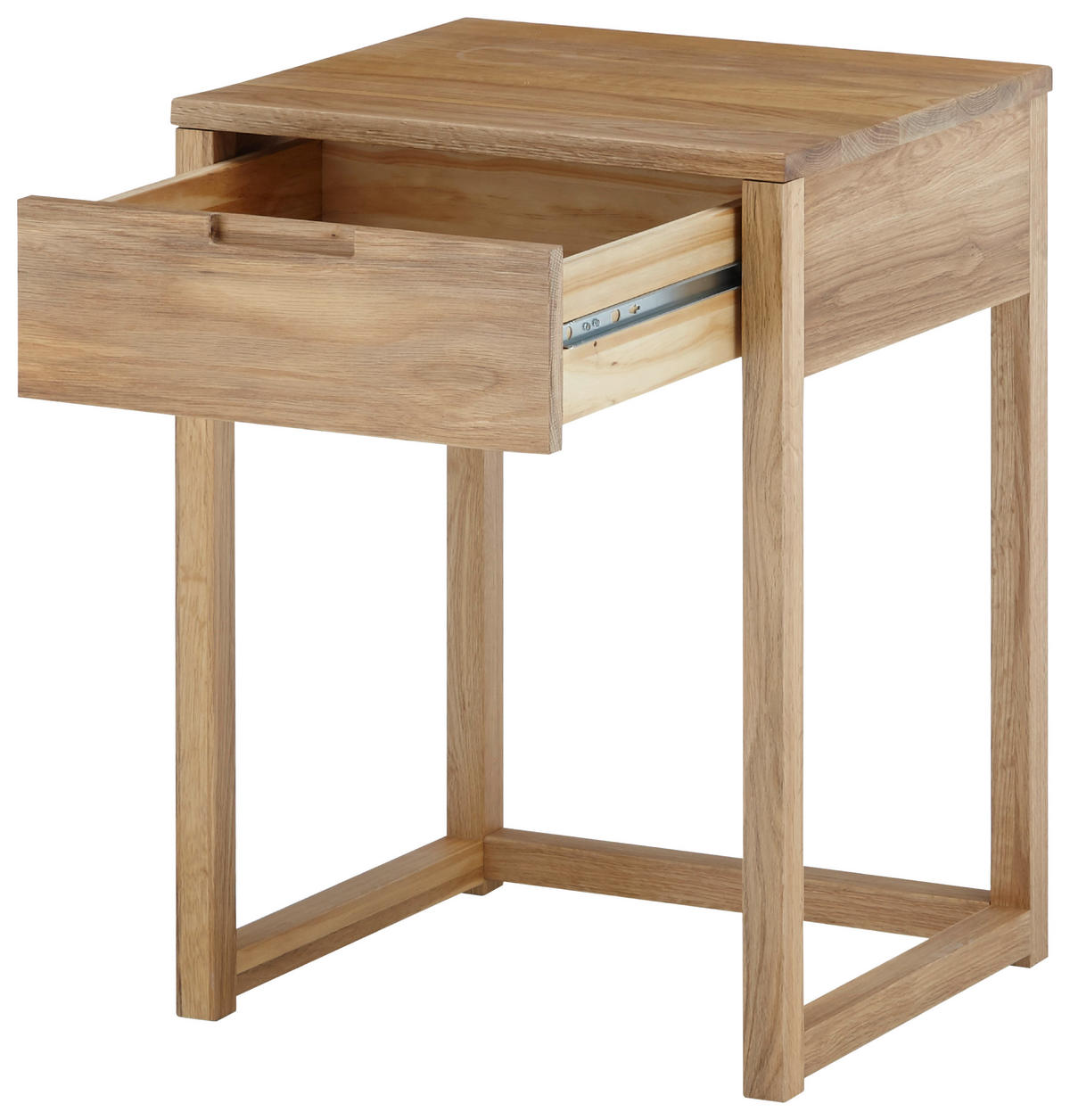 NACHTSCHRANK 45/60/40 cm Eiche massiv  - Eichefarben, Basics, Holz (45/60/40cm)