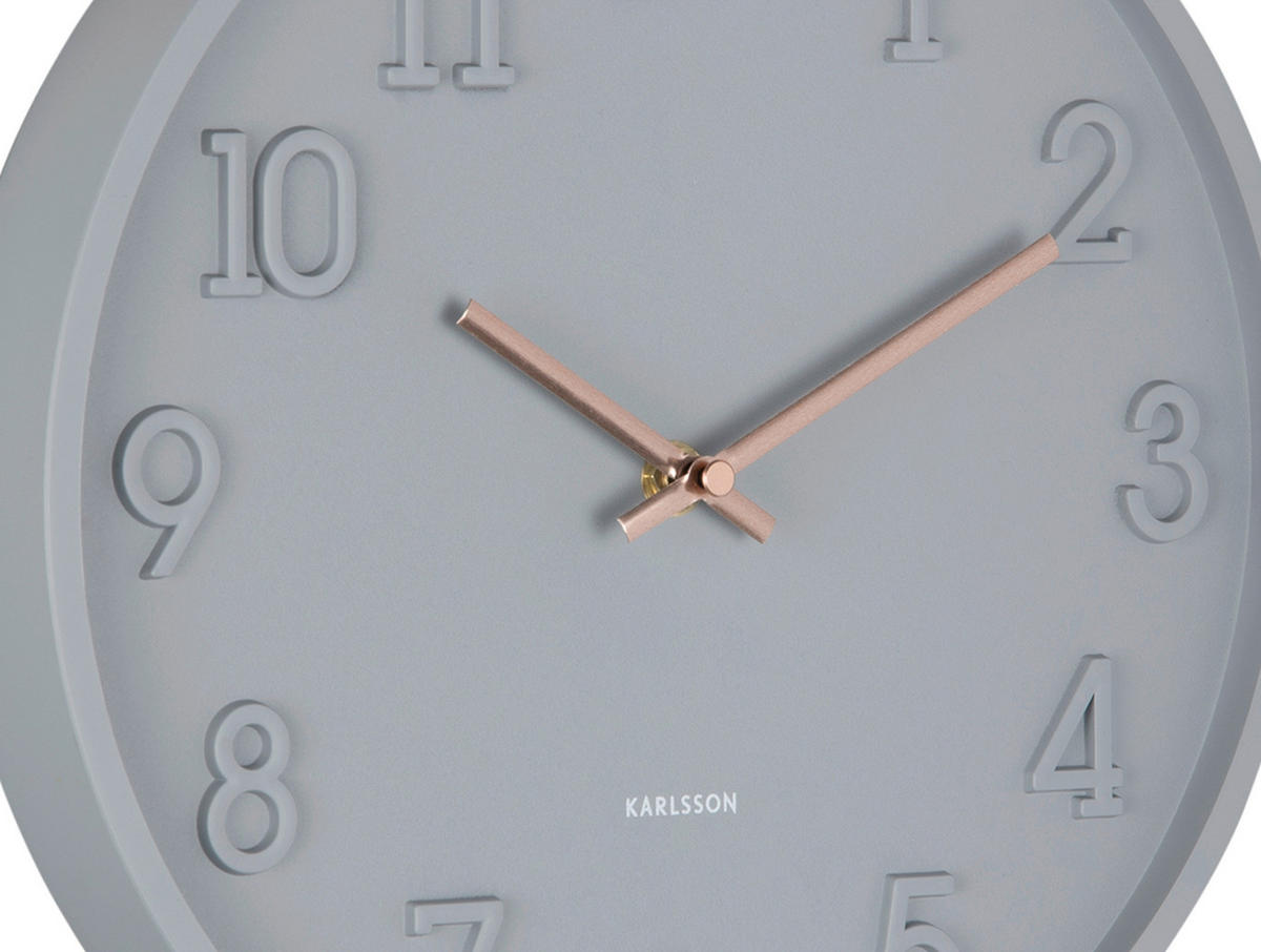 WANDUHR  Dunkelgrau 30 cm  - Dunkelgrau, Basics, Kunststoff (30cm) - Karlsson
