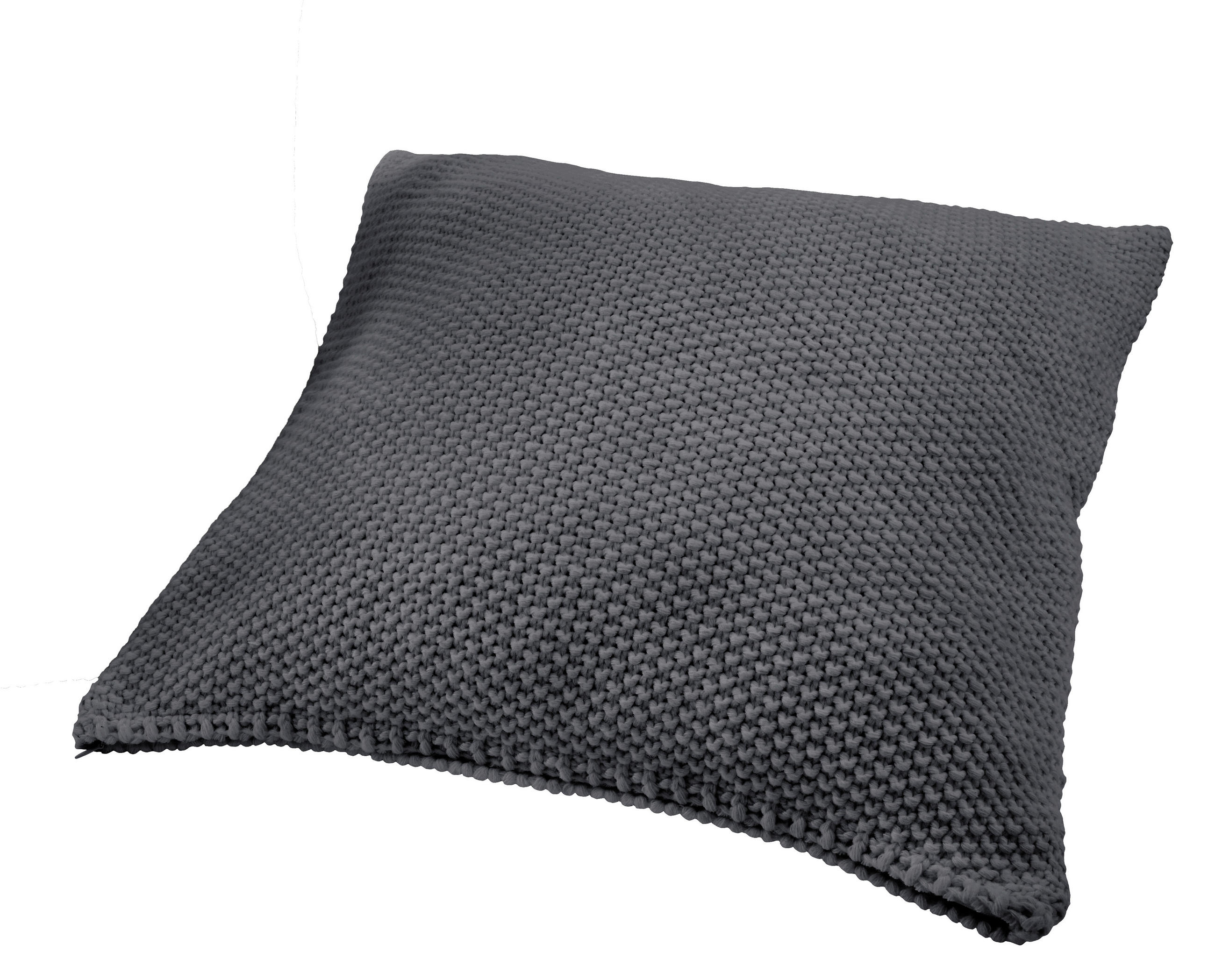 KISSENHÜLLE 50/50 cm  - Anthrazit, Basics, Textil (50/50cm)