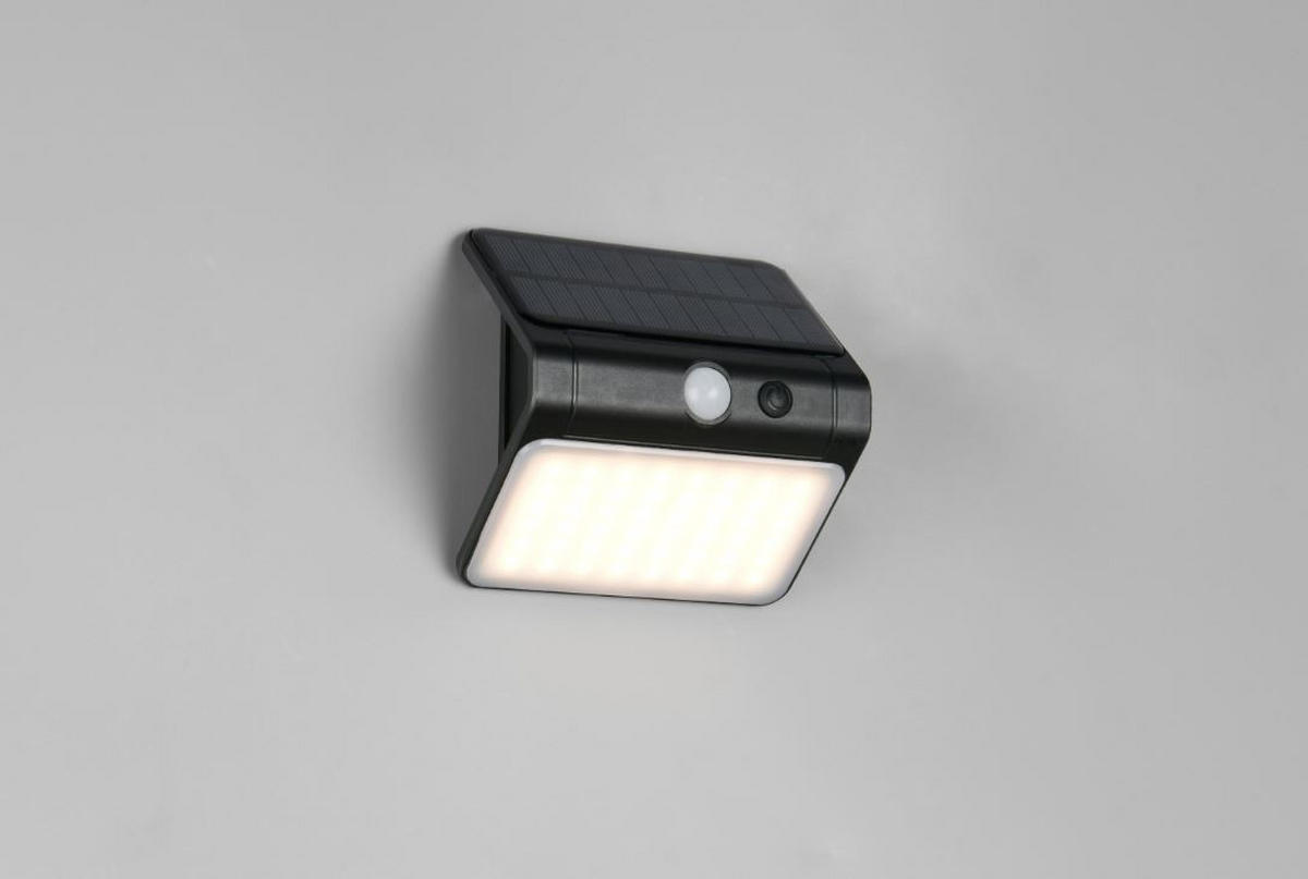VÄGGLAMPA FÖR UTOMHUS - vit/svart, Basics, plast (12/12/7cm)