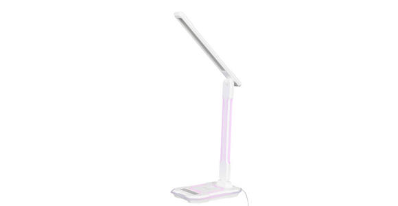 LED-SCHREIBTISCHLEUCHTE 31,6/18,1/12,1 cm   - Weiß, LIFESTYLE, Kunststoff (31,6/18,1/12,1cm) - Novel