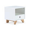 NACHTKÄSTCHEN 40/40/35 cm  in Weiß  - Weiß/Naturfarben, Design, Holz/Holzwerkstoff (40/40/35cm) - Livetastic