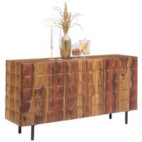 SIDEBOARD  in 162/80/42 cm  - Sheeshamfarben/Schwarz, Trend, Holz/Metall (162/80/42cm) - Ambia Home