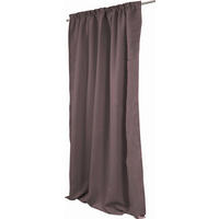 LÄRMSCHUTZVORHANG Verdunkelung  - Schlammfarben, Design, Textil/Metall (145/260cm)