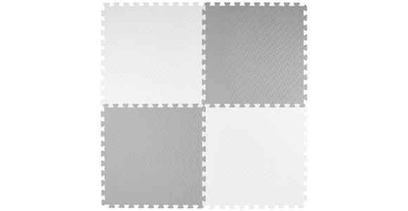 SPIELMATTE  - Weiß/Grau, Basics, Kunststoff (60/60/1cm) - My Baby Lou