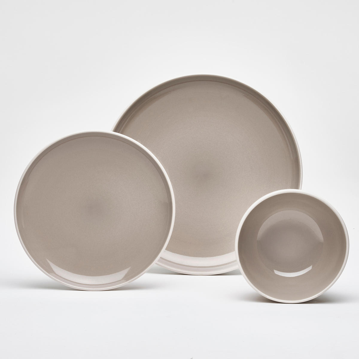 KOMBISERVICE Taupe London 16-teilig 4 Personen  - Taupe, Basics, Keramik - Van Well