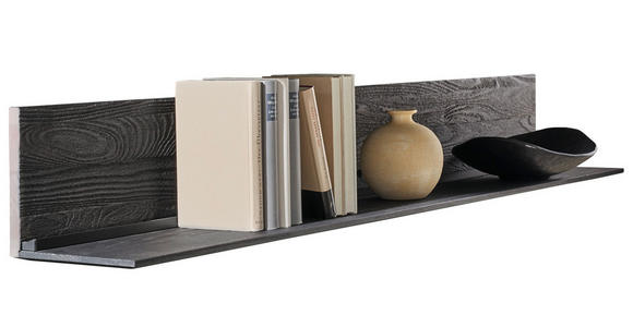WANDBOARD 154/21/24 cm - Anthrazit, Design, Holz (154/21/24cm) - Johann Jakob