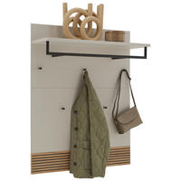 GARDEROBENPANEEL  in 90/113/29 cm  - Kaschmir/Eichefarben, Design, Holzwerkstoff (90/113/29cm) - Voleo