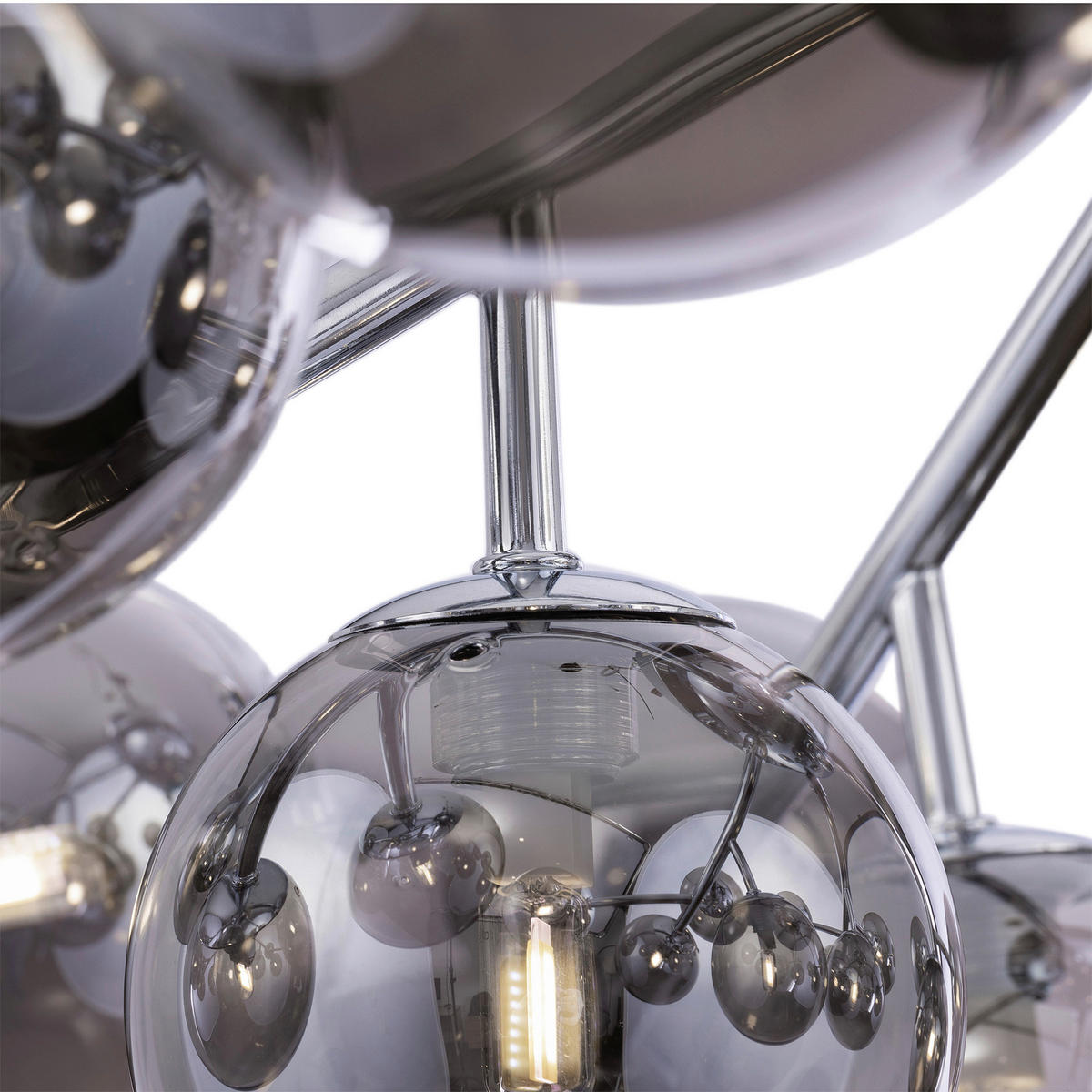 TAKLAMPA 28 W  - kromfärg, Trend, metall/glas (60/17,5/60cm) - MAYTONI