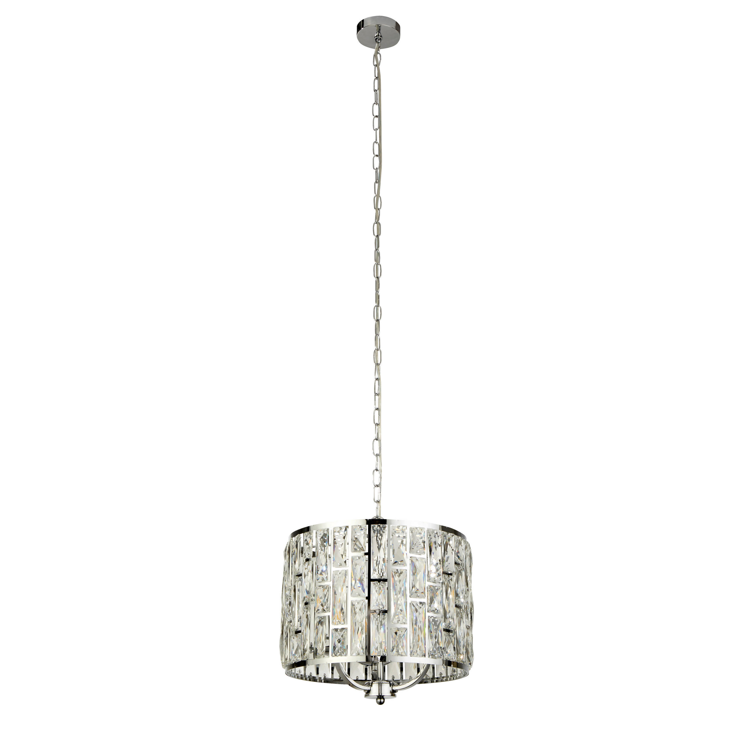 SVJETILJKA VISEĆA 38/38-144 cm Bijou - boje kroma, Design, staklo/metal (38/38-144cm)
