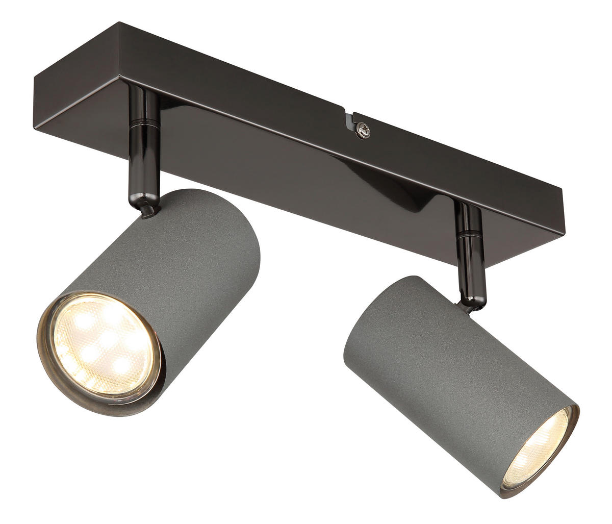 STRAHLER - Schwarzchrom/Grau, Design, Metall (26/10/12cm) - Globo