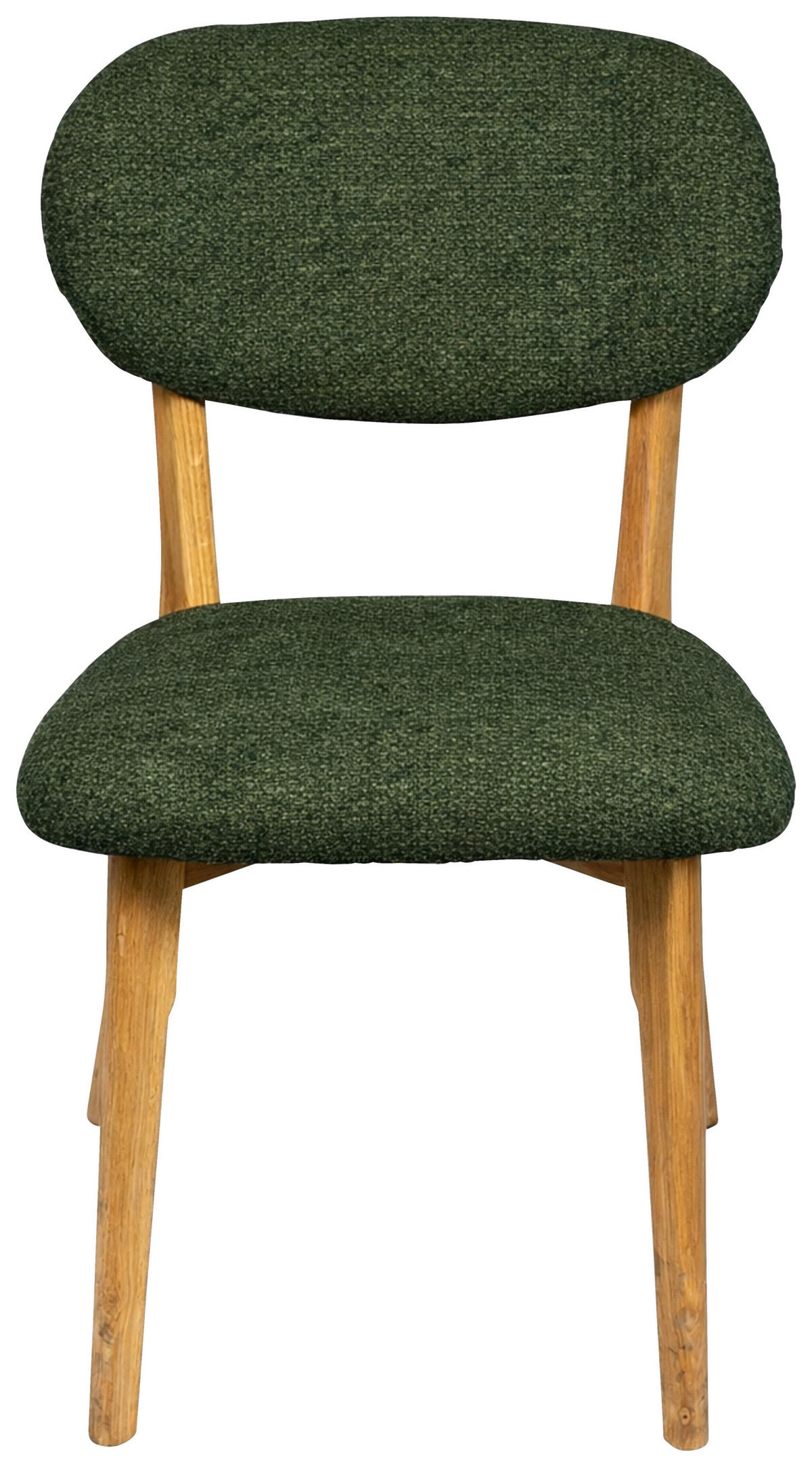 STUHL  Stoffauswahl Webstoff  - Eichefarben/Olivgrün, MODERN, Holz/Textil (51/86/60cm) - Carryhome