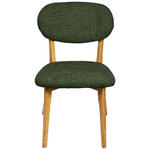 STUHL  Stoffauswahl Webstoff  - Eichefarben/Olivgrün, MODERN, Holz/Textil (51/86/60cm) - Carryhome