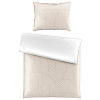 OBOJESTRANSKA POSTELJNINA SANDY 140/200 cm saten rjavosiva  - rjavosiva, Konvencionalno, tekstil (140/200cm) - Esposa