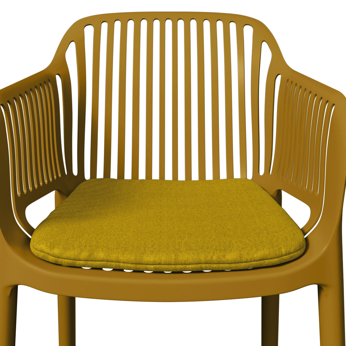 STAPELSESSEL in Kunststoff, Textil Gelb  - Gelb, Basics, Kunststoff/Textil (55/80/60cm) - Ambia Garden