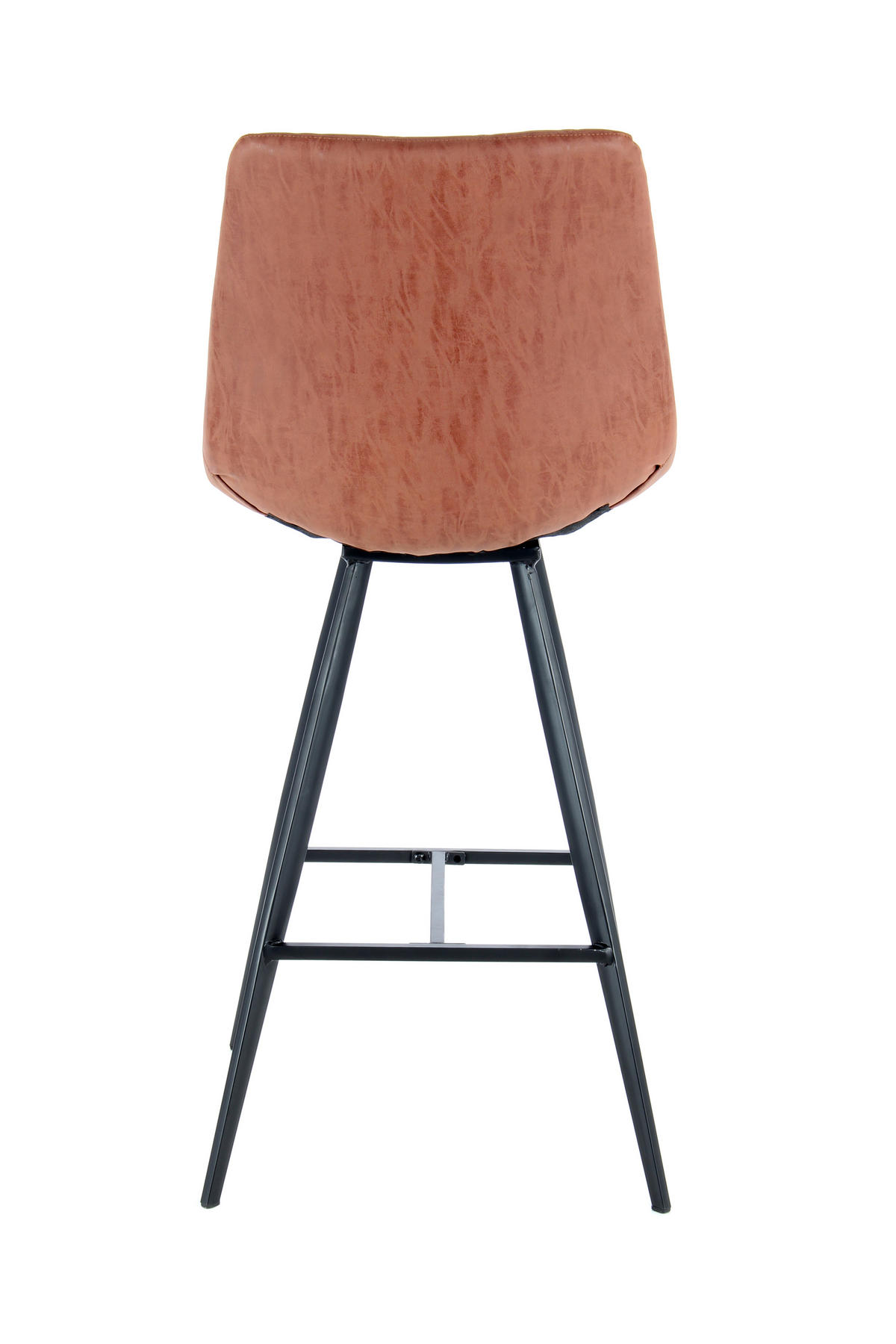 BARHOCKER-SET Schwarz, Dunkelbraun abwischbar  - Dunkelbraun/Schwarz, Design, Holz/Kunststoff (47,5/107/57,5cm) - Kayoom