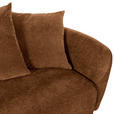 SCHLAFSOFA Flachgewebe Rostfarben  - Rostfarben/Schwarz, KONVENTIONELL, Kunststoff/Textil (250/74/108cm) - Carryhome