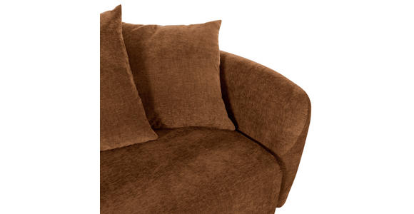 SCHLAFSOFA Flachgewebe Rostfarben - Rostfarben/Schwarz, KONVENTIONELL, Kunststoff/Textil (250/74/108cm) - Carryhome