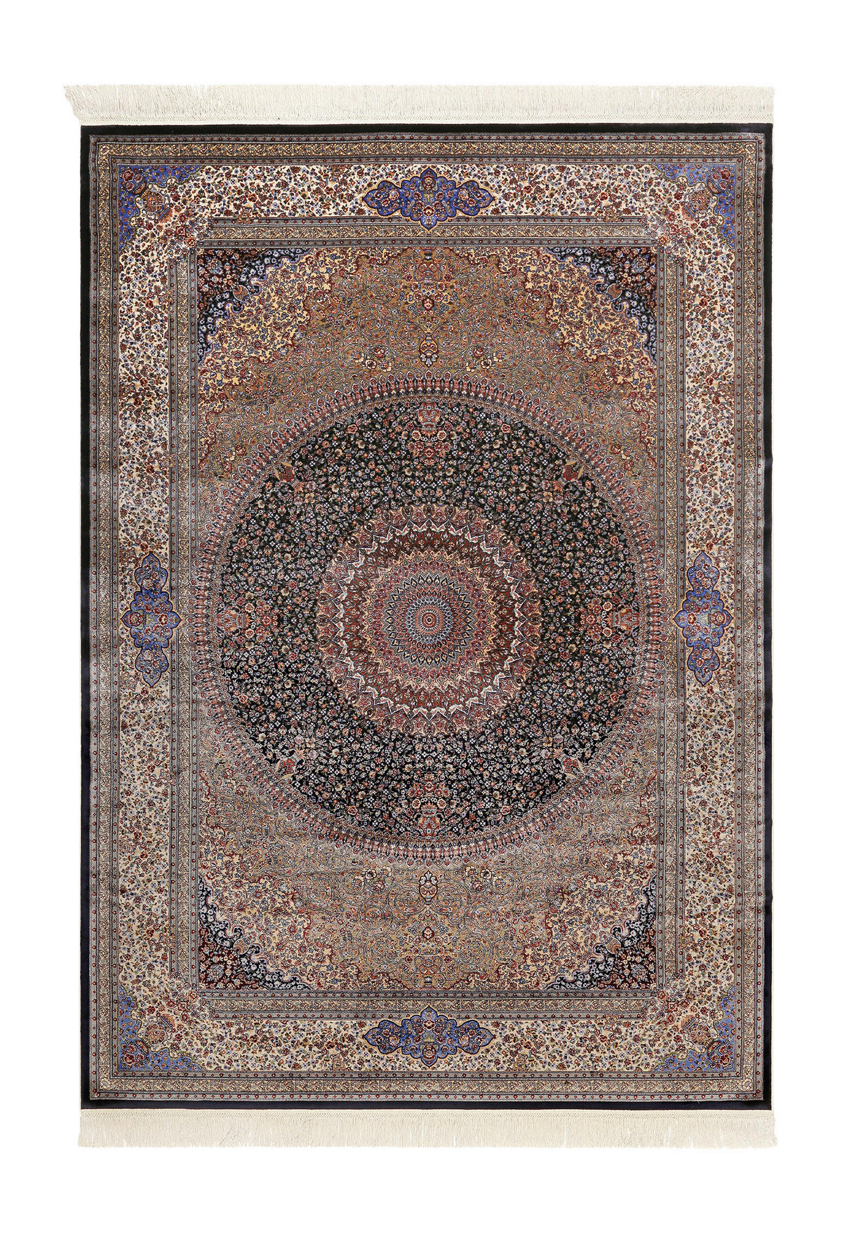 WEBTEPPICH 80/140 cm Täbriz Blau, Braun, Beige  - Blau/Beige, LIFESTYLE, Textil (80/140cm) - WECON HOME