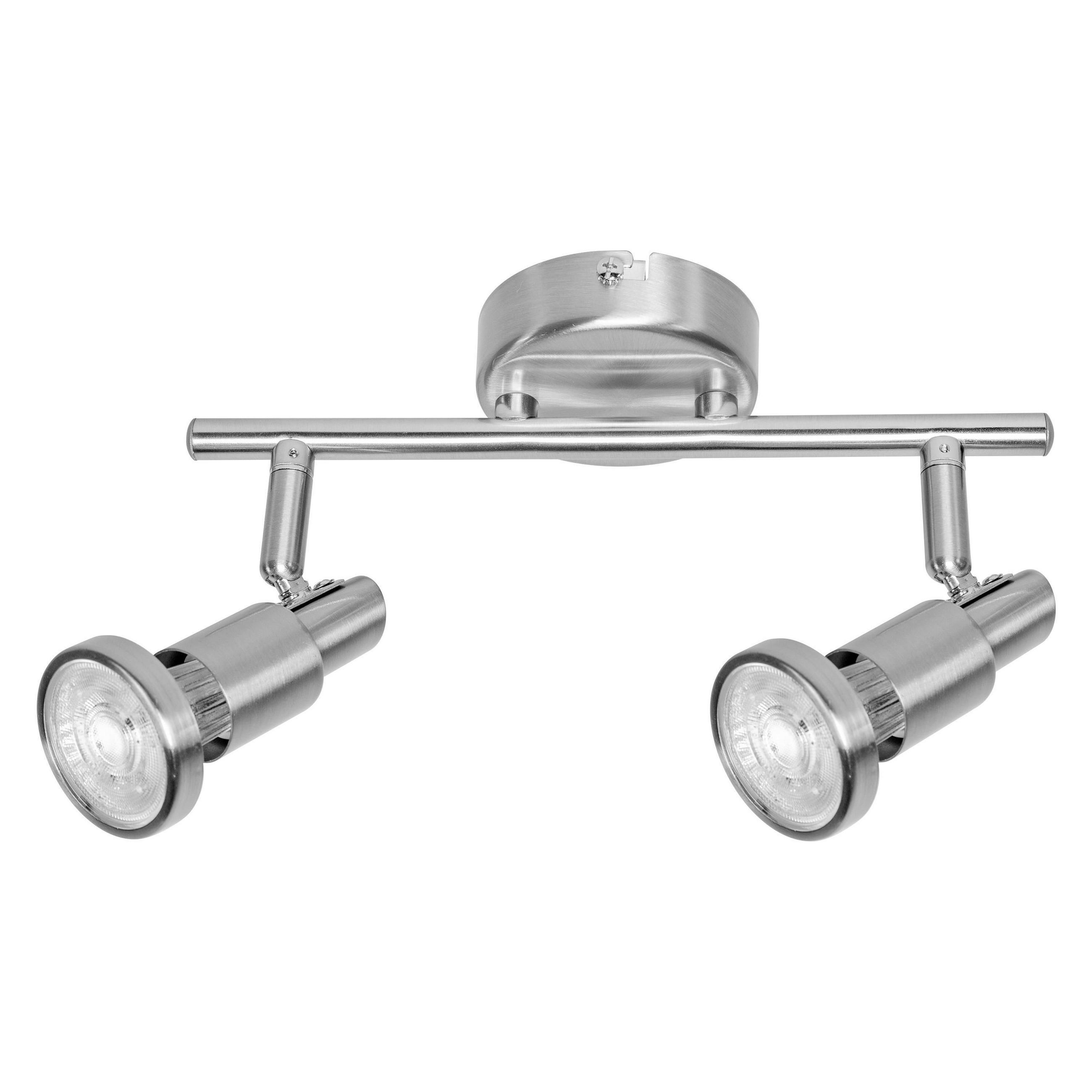 LED-DECKENLEUCHTE LED-Spot 68,4/9/17 cm   - Nickelfarben, Basics, Metall (68,4/9/17cm) - Ledvance