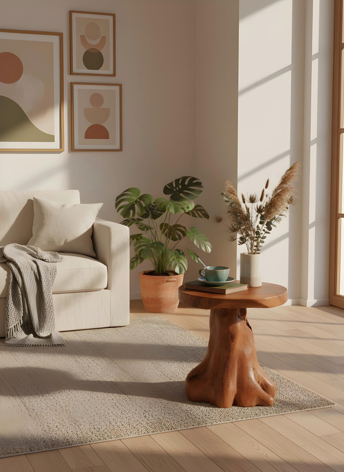 MIZICA, barva tikovine  - barva tikovine, Trend, les (40/40/45cm) - Landscape