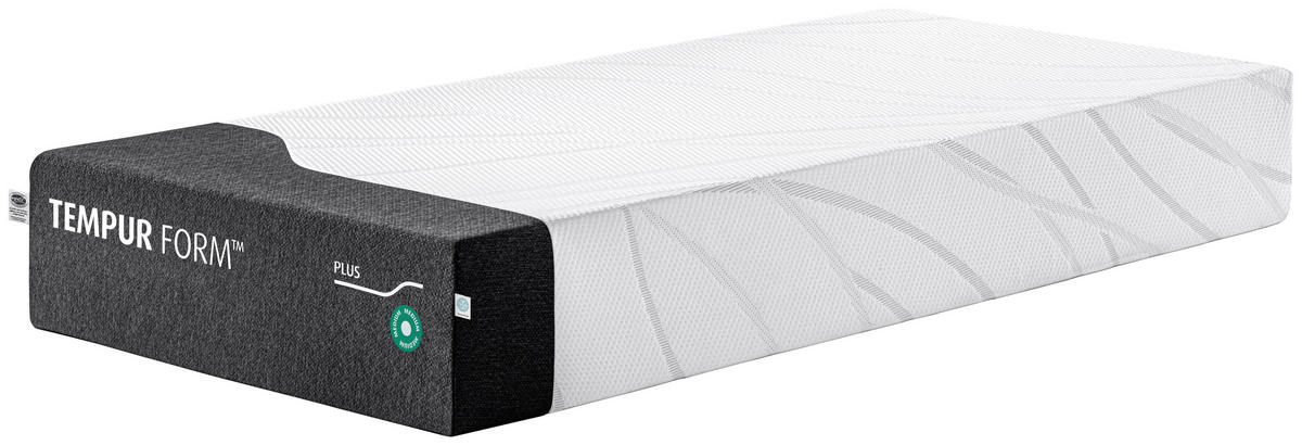 MATRATZE MEDIUM FORM PLUS-MEDIUM 100/200 cm Höhe ca. 25 cm  - Anthrazit/Weiß, Basics, Textil (100/200cm) - Tempur