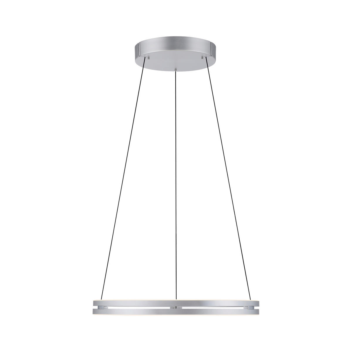 LED-HÄNGELEUCHTE 69,5/69,5/350 cm  - Alufarben, Design, Kunststoff/Metall (69,5/69,5/350cm) - Neuhaus PURE