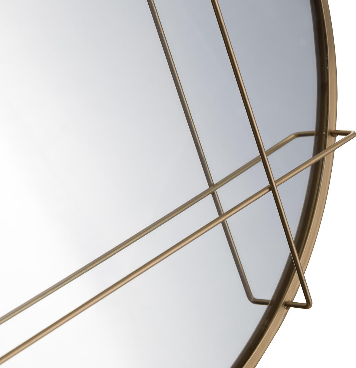 ZIDNO OGLEDALO   50 cm    - zlatna, Trendi, staklo/metal (50cm)