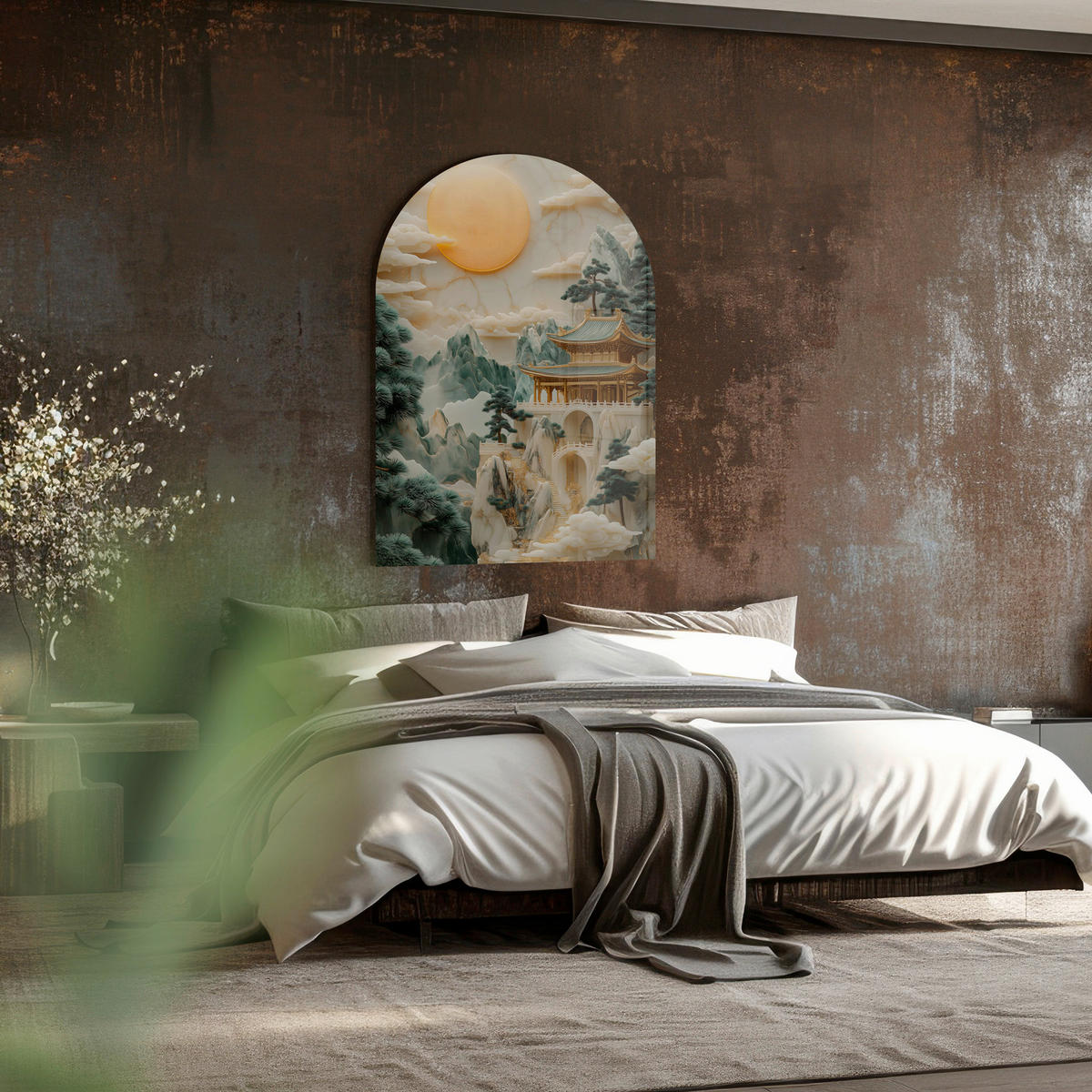 GLASBILD Landschaft & Natur 70/100 cm  - Multicolor, Basics, Glas/Papier (70/100cm)